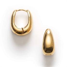Anni Lu Golden Curve Hoops Petit, Guld 